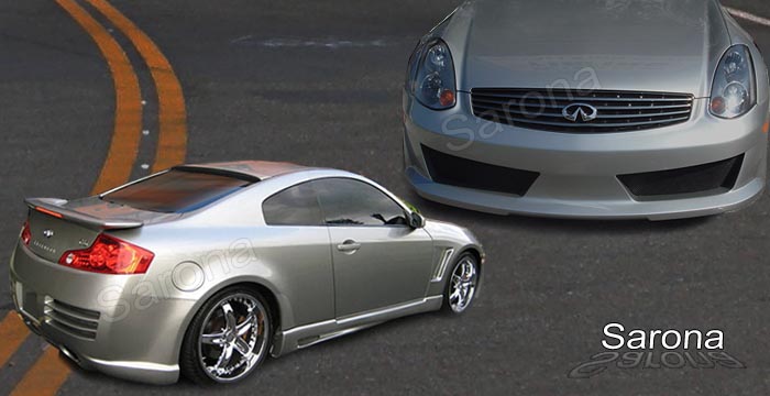 Custom Infiniti G35 Coupe  Body Kit (2003 - 2007) - $1650.00 (Manufacturer Sarona, Part #IF-013-KT)